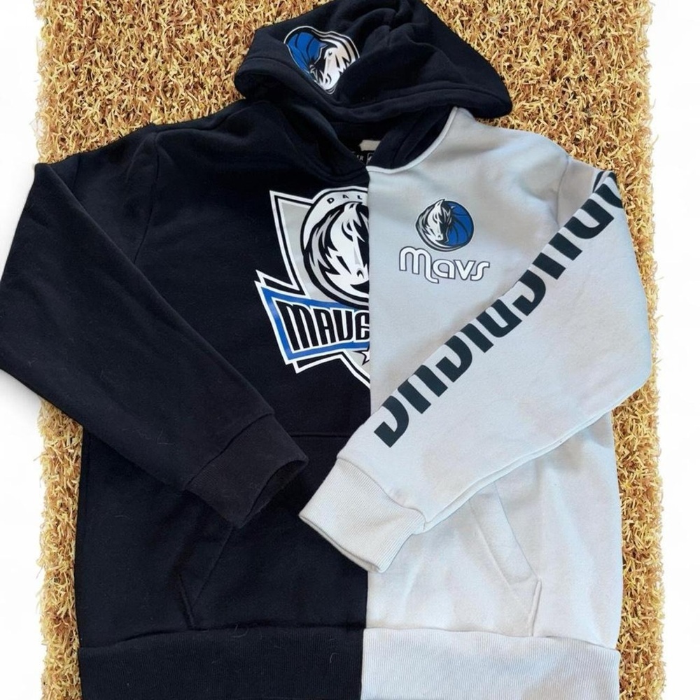 Hollister Dallas Mavericks Black and Gray Hoodie